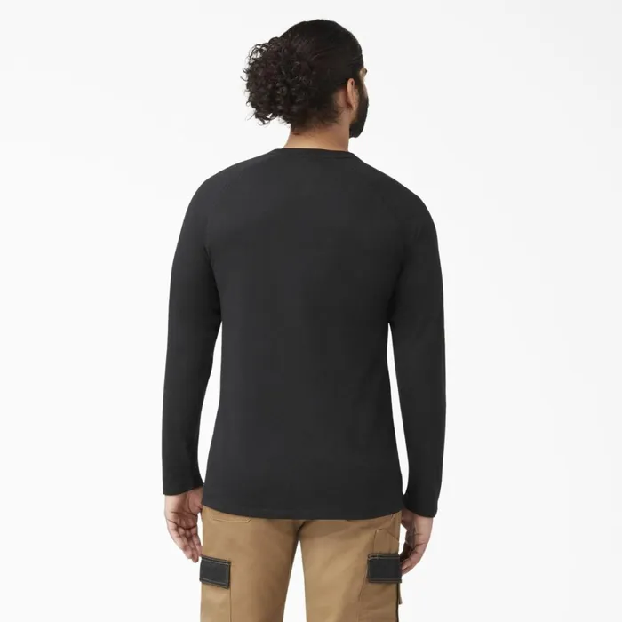 Dickies Hi Vis Cooling Long Sleeve Pocket TShirt Black Black bk 8211 Men Dickies Hi Vis Cooling Long Sleeve Pocket TShirt Black Black bk 8211 Men