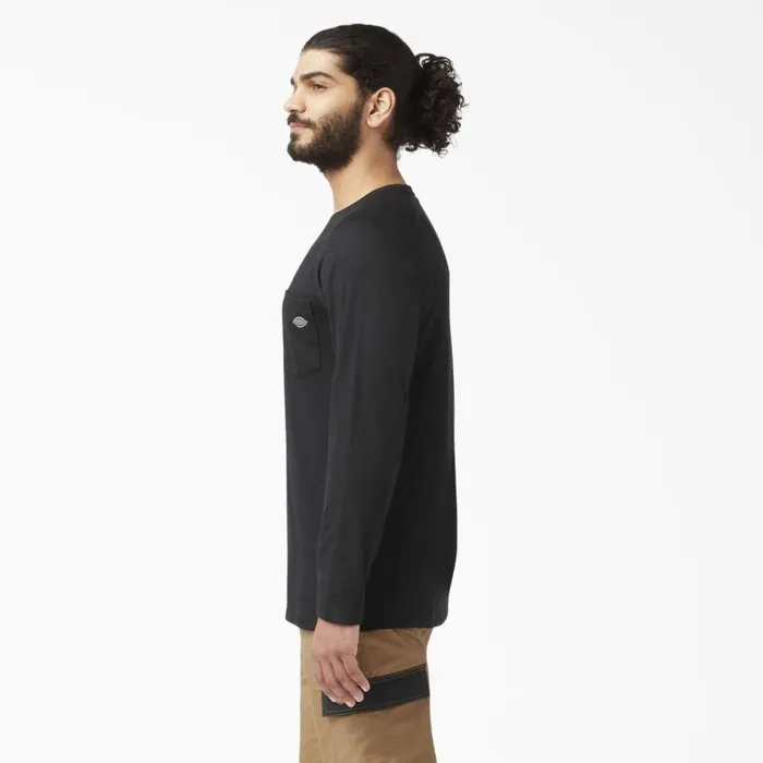 Dickies Hi Vis Cooling Long Sleeve Pocket TShirt Black Black bk 8211 Men Dickies Hi Vis Cooling Long Sleeve Pocket TShirt Black Black bk 8211 Men