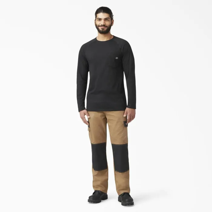Dickies Hi Vis Cooling Long Sleeve Pocket TShirt Black Black bk 8211 Men Dickies Hi Vis Cooling Long Sleeve Pocket TShirt Black Black bk 8211 Men