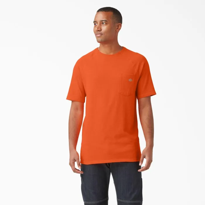 Dickies Hi Vis Cooling Short Sleeve Pocket TShirt Bright Orange Bright Orange bod 8211 Men Dickies Hi Vis Cooling Short Sleeve Pocket TShirt Bright Orange Bright Orange bod 8211 Men