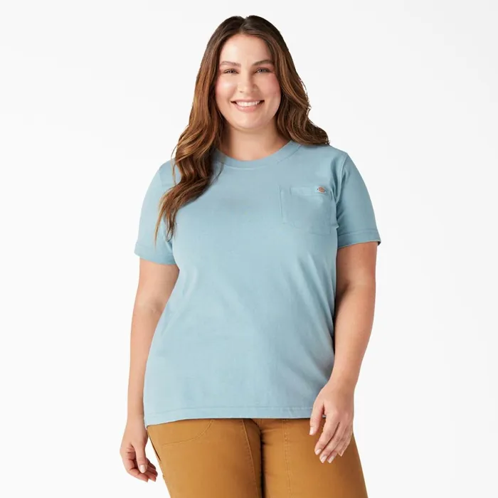 Dickies Hi Vis Women039s Plus Heavyweight Short Sleeve Pocket TShirt Dockside Blue Dockside Blue du1 8211 Women Dickies Hi Vis Women039s Plus Heavyweight Short Sleeve Pocket TShirt Dockside Blue Dockside Blue du1 8211 Women