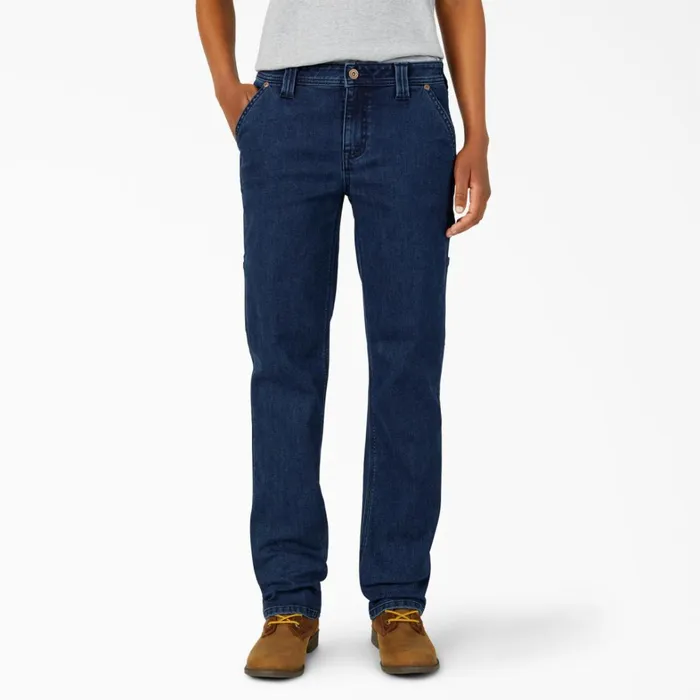 Dickies Jeans Women039s FLEX Relaxed Fit Carpenter Jeans Stonewashed Dark Blue Stonewashed Dark Blue dsw 8211 Women Dickies Jeans Women039s FLEX Relaxed Fit Carpenter Jeans Stonewashed Dark Blue Stonewashed Dark Blue dsw 8211 Women