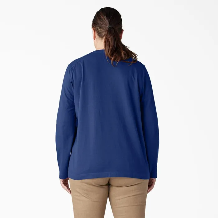 Dickies Long Sleeve TShirts Women039s Plus Heavyweight Henley Surf Blue Surf Blue fl 8211 Women Dickies Long Sleeve TShirts Women039s Plus Heavyweight Henley Surf Blue Surf Blue fl 8211 Women