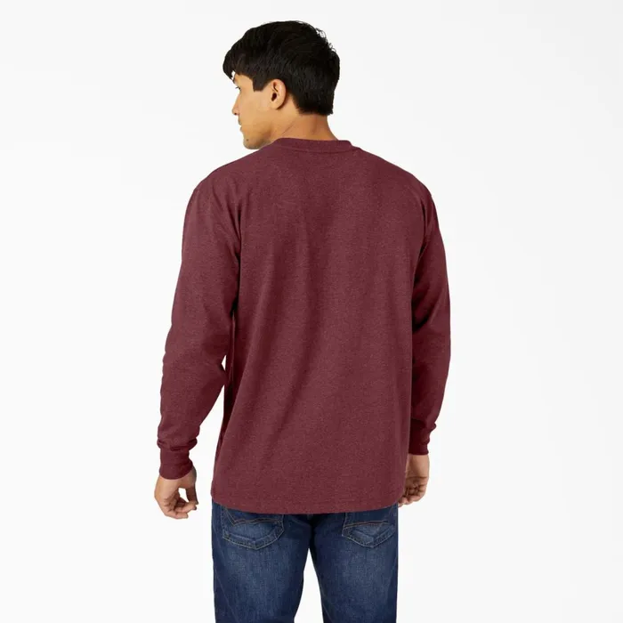 Dickies Long Sleeve Work Shirts Heavyweight Heathered Long Sleeve Pocket TShirt Burgundy Burgundy byd 8211 Men Dickies Long Sleeve Work Shirts Heavyweight Heathered Long Sleeve Pocket TShirt Burgundy Burgundy byd 8211 Men