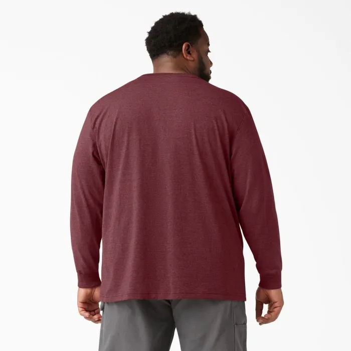 Dickies Long Sleeve Work Shirts Heavyweight Heathered Long Sleeve Pocket TShirt Burgundy Burgundy byd 8211 Men Dickies Long Sleeve Work Shirts Heavyweight Heathered Long Sleeve Pocket TShirt Burgundy Burgundy byd 8211 Men