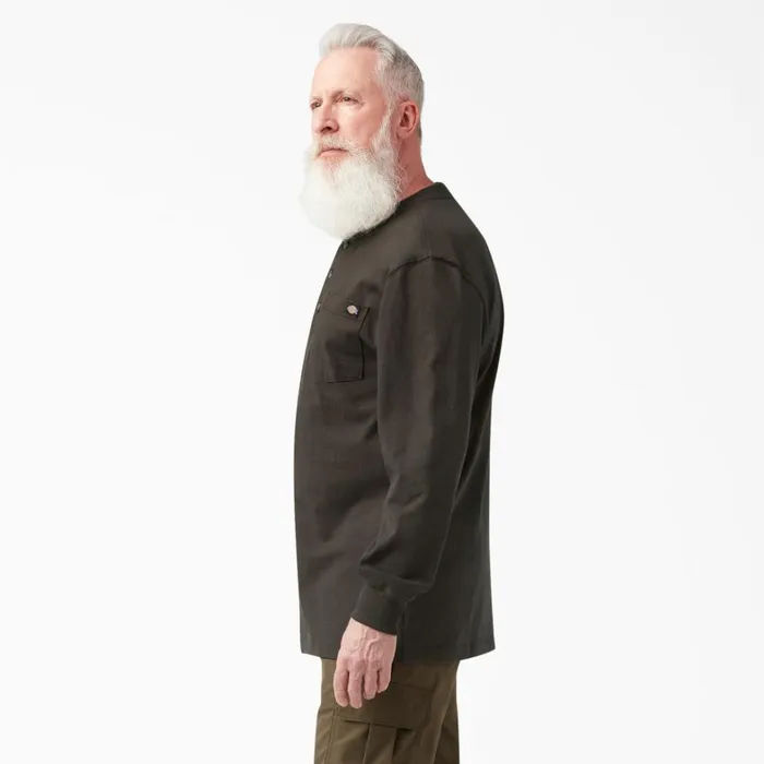 Dickies Long Sleeve Work Shirts Heavyweight Long Sleeve Henley TShirt Chocolate Brown Chocolate Brown cb 8211 Men Dickies Long Sleeve Work Shirts Heavyweight Long Sleeve Henley TShirt Chocolate Brown Chocolate Brown cb 8211 Men