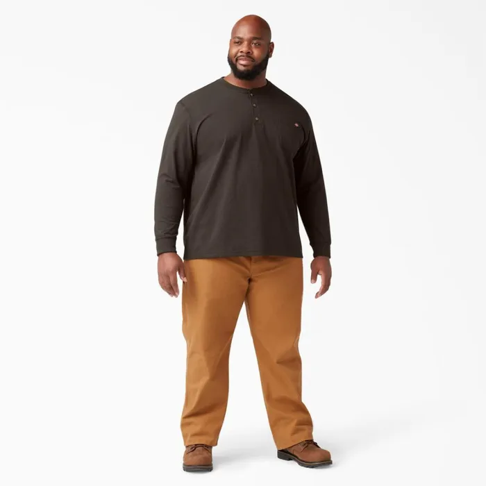 Dickies Long Sleeve Work Shirts Heavyweight Long Sleeve Henley TShirt Chocolate Brown Chocolate Brown cb 8211 Men Dickies Long Sleeve Work Shirts Heavyweight Long Sleeve Henley TShirt Chocolate Brown Chocolate Brown cb 8211 Men
