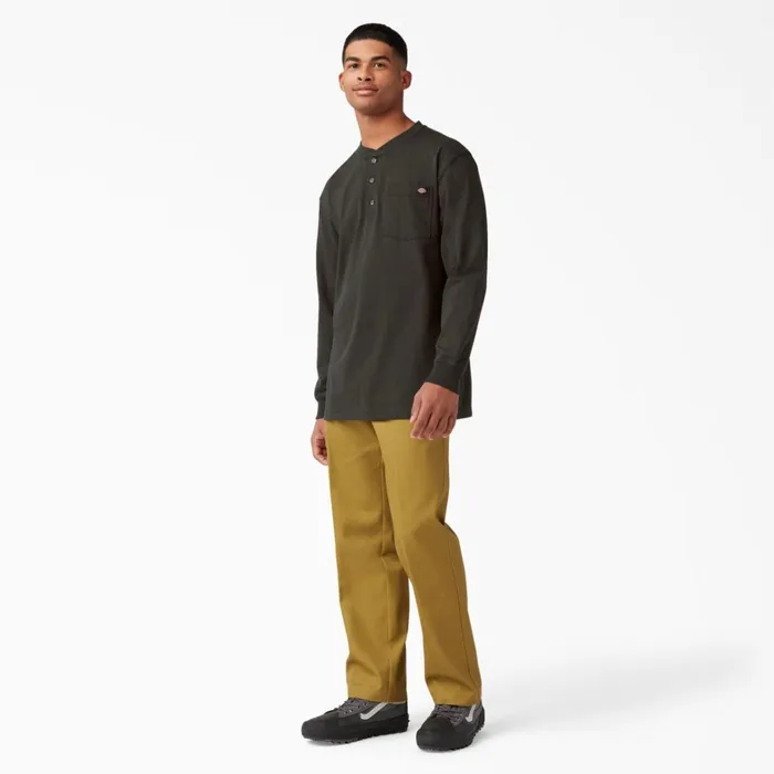 Dickies Long Sleeve Work Shirts Heavyweight Long Sleeve Henley TShirt Chocolate Brown Chocolate Brown cb 8211 Men Dickies Long Sleeve Work Shirts Heavyweight Long Sleeve Henley TShirt Chocolate Brown Chocolate Brown cb 8211 Men