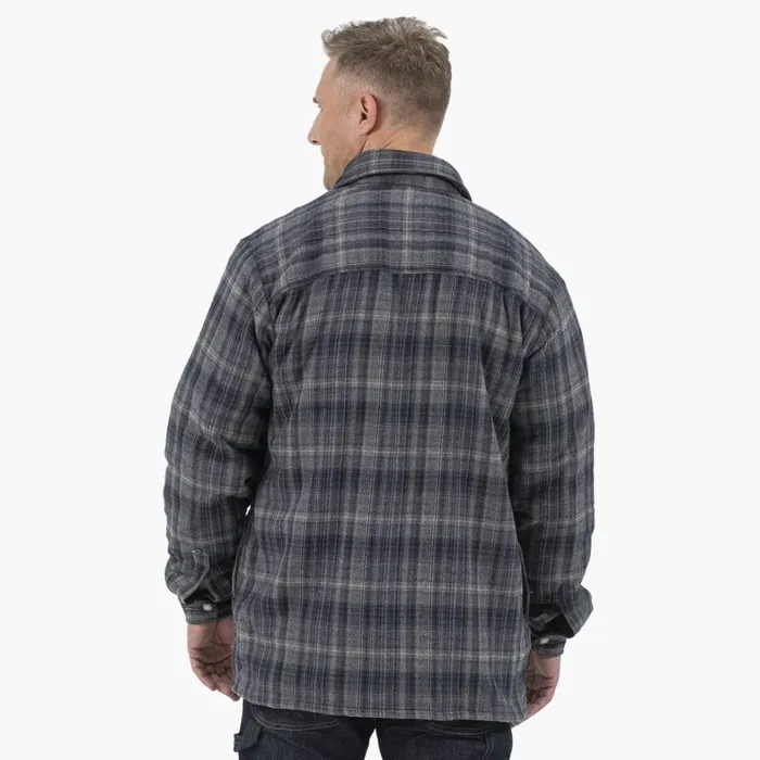Dickies Outerwear Water Repellent FleeceLined Flannel Shirt Jacket CharcoalBlack Ombre Plaid Charcoalblack Ombre Plaid a1t 8211 Men Dickies Outerwear Water Repellent FleeceLined Flannel Shirt Jacket CharcoalBlack Ombre Plaid Charcoalblack Ombre Plaid a1t 8211 Men