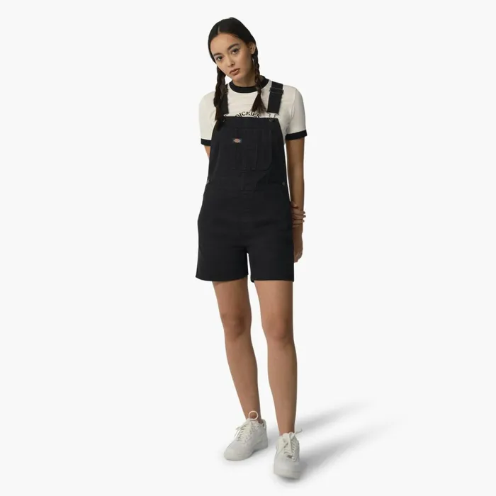 Dickies Overalls Women039s Relaxed Fit Duck Bib Shortalls Stonewashed Black Stonewashed Black sbk 8211 Women Dickies Overalls Women039s Relaxed Fit Duck Bib Shortalls Stonewashed Black Stonewashed Black sbk 8211 Women