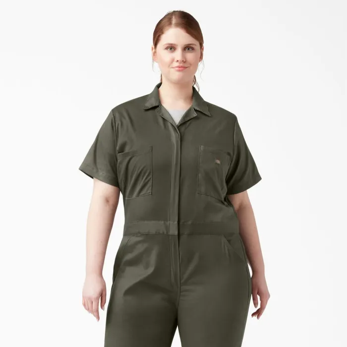 Dickies Painters Women039s Plus FLEX Cooling TempiQ Short Sleeve Coveralls Moss Green Moss Green ms 8211 Women Dickies Painters Women039s Plus FLEX Cooling TempiQ Short Sleeve Coveralls Moss Green Moss Green ms 8211 Women