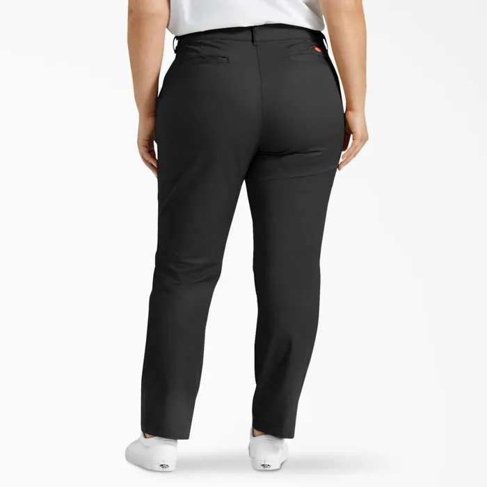 Dickies Pants Women039s Plus Straight Fit Pants Rinsed Black Rinsed Black rbk 8211 Women Dickies Pants Women039s Plus Straight Fit Pants Rinsed Black Rinsed Black rbk 8211 Women