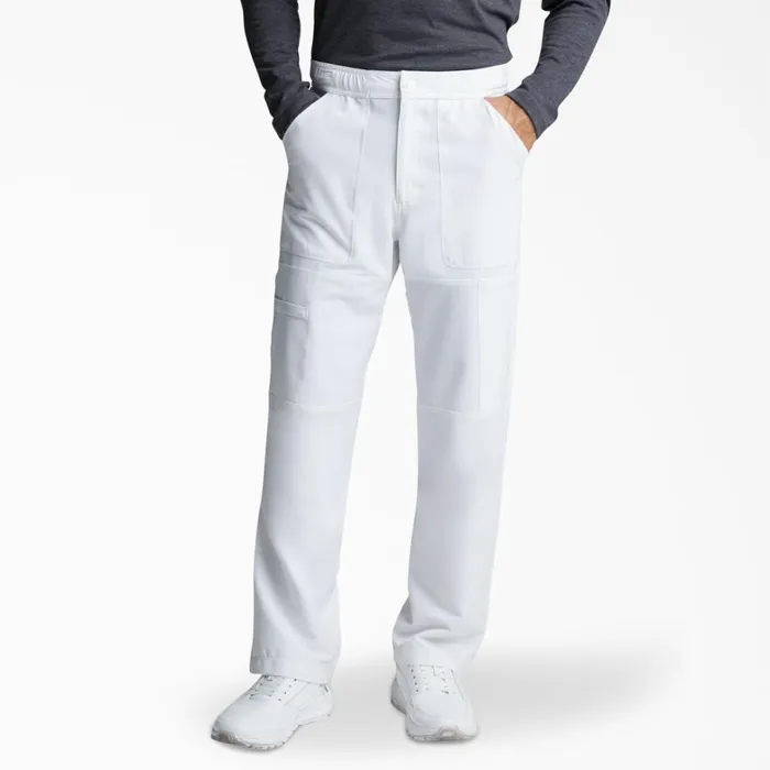 Dickies Scrubs Men039s Dynamix Cargo Scrub Pants White White dwh 8211 Men