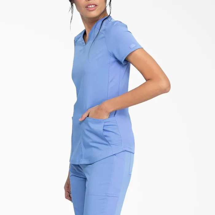 Dickies Scrubs Women039s Balance VNeck Scrub Top With Zip Pocket Ceil Blue Ceil Blue cbl 8211 Women Dickies Scrubs Women039s Balance VNeck Scrub Top With Zip Pocket Ceil Blue Ceil Blue cbl 8211 Women