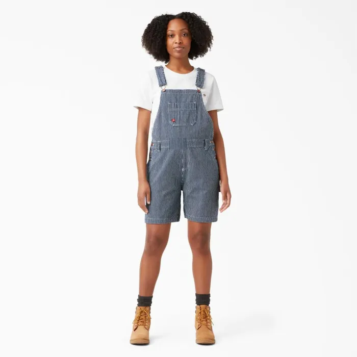 Dickies Shortalls Women039s Relaxed Fit Bib Shortalls 7034 Rinsed Hickory Stripe Rinsed Hickory Stripe rhs 8211 Women Dickies Shortalls Women039s Relaxed Fit Bib Shortalls 7034 Rinsed Hickory Stripe Rinsed Hickory Stripe rhs 8211 Women