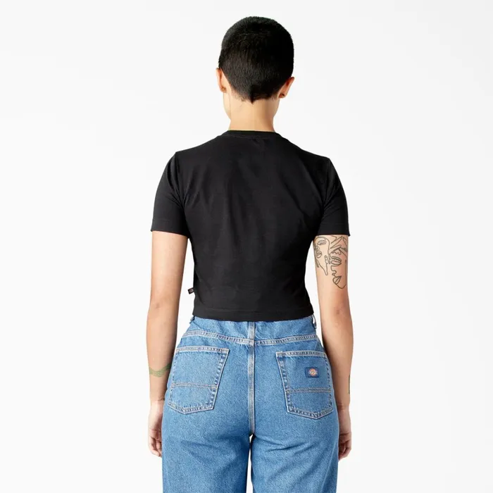 Dickies TShirts Women039s Garden Plain Cropped TShirt Black Black kbk 8211 Women Dickies TShirts Women039s Garden Plain Cropped TShirt Black Black kbk 8211 Women