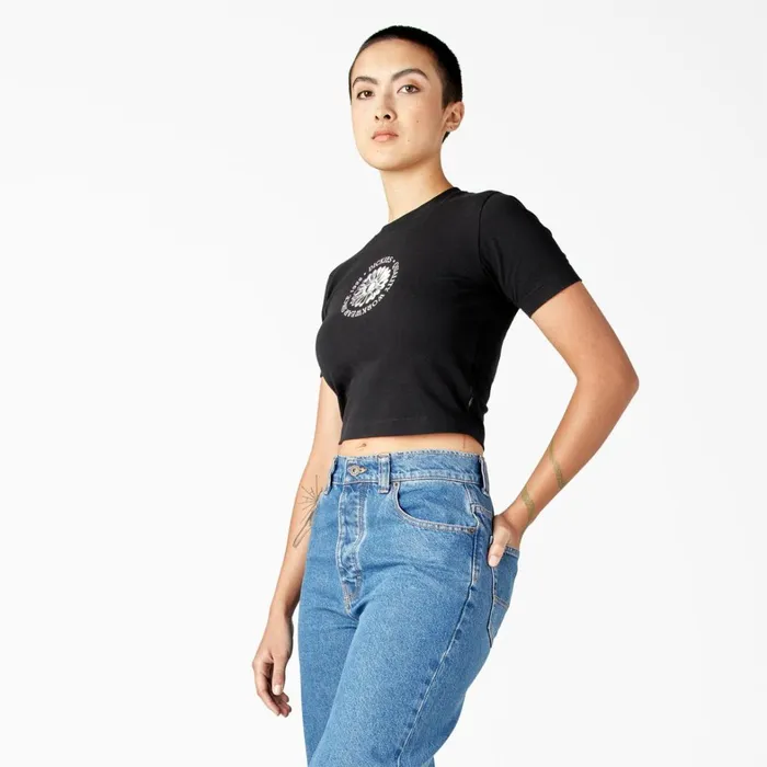 Dickies TShirts Women039s Garden Plain Cropped TShirt Black Black kbk 8211 Women Dickies TShirts Women039s Garden Plain Cropped TShirt Black Black kbk 8211 Women
