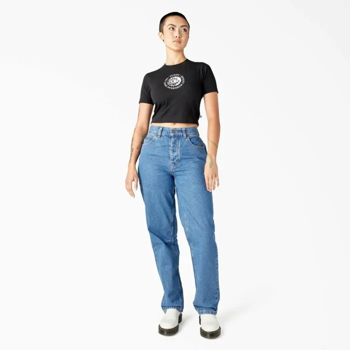 Dickies TShirts Women039s Garden Plain Cropped TShirt Black Black kbk 8211 Women Dickies TShirts Women039s Garden Plain Cropped TShirt Black Black kbk 8211 Women