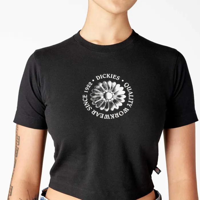 Dickies TShirts Women039s Garden Plain Cropped TShirt Black Black kbk 8211 Women Dickies TShirts Women039s Garden Plain Cropped TShirt Black Black kbk 8211 Women