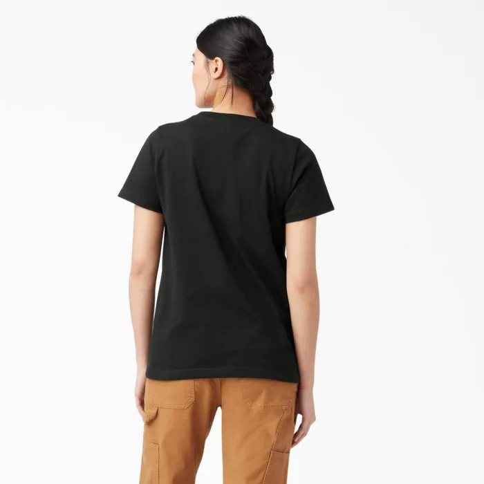 Dickies TShirts Women039s Heavyweight Short Sleeve Pocket TShirt Black Black bk 8211 Women Dickies TShirts Women039s Heavyweight Short Sleeve Pocket TShirt Black Black bk 8211 Women