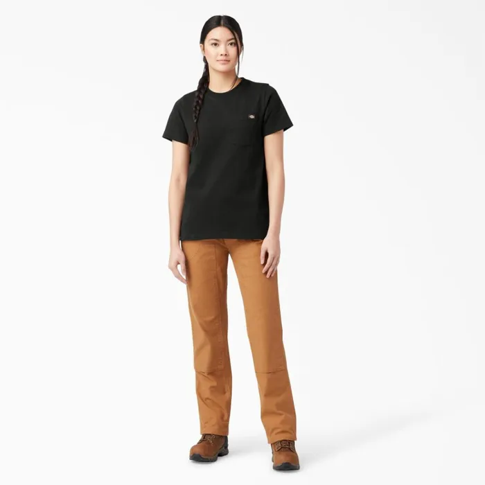 Dickies TShirts Women039s Heavyweight Short Sleeve Pocket TShirt Black Black bk 8211 Women Dickies TShirts Women039s Heavyweight Short Sleeve Pocket TShirt Black Black bk 8211 Women