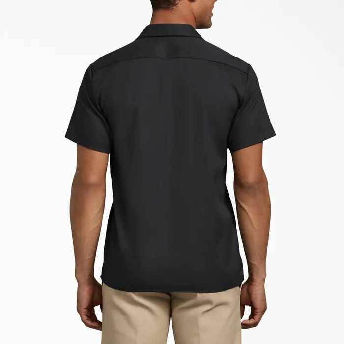 Dickies Work Shirts Slim Fit Short Sleeve Work Shirt Black Black bk 8211 Men Dickies Work Shirts Slim Fit Short Sleeve Work Shirt Black Black bk 8211 Men