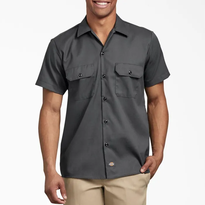 Dickies Work Shirts Slim Fit Short Sleeve Work Shirt Charcoal Gray Charcoal Gray ch 8211 Men Dickies Work Shirts Slim Fit Short Sleeve Work Shirt Charcoal Gray Charcoal Gray ch 8211 Men
