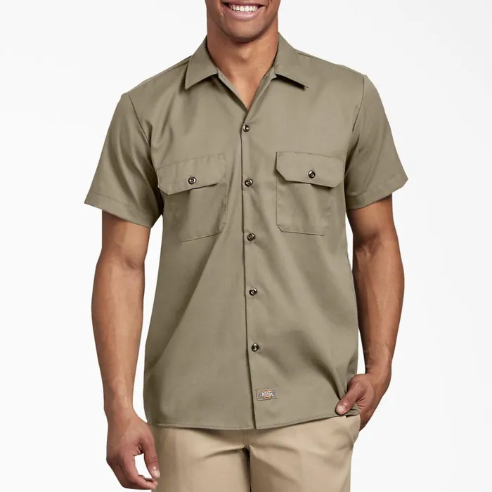 Dickies Work Shirts Slim Fit Short Sleeve Work Shirt Desert Sand Desert Sand ds 8211 Men Dickies Work Shirts Slim Fit Short Sleeve Work Shirt Desert Sand Desert Sand ds 8211 Men