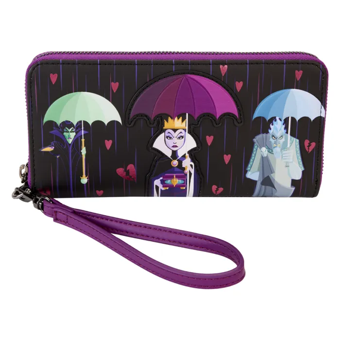 Disney Villains Curse Your Hearts Zip Around Wristlet Wallet Unisex Loungefly Bags and Wallets Disney Villains Curse Your Hearts Zip Around Wristlet Wallet Unisex Loungefly Bags and Wallets