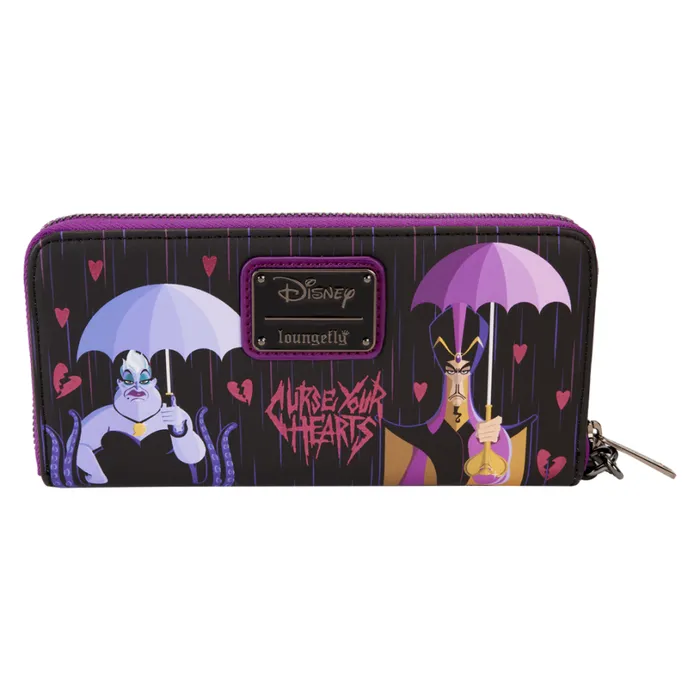 Disney Villains Curse Your Hearts Zip Around Wristlet Wallet Unisex Loungefly Bags and Wallets Disney Villains Curse Your Hearts Zip Around Wristlet Wallet Unisex Loungefly Bags and Wallets