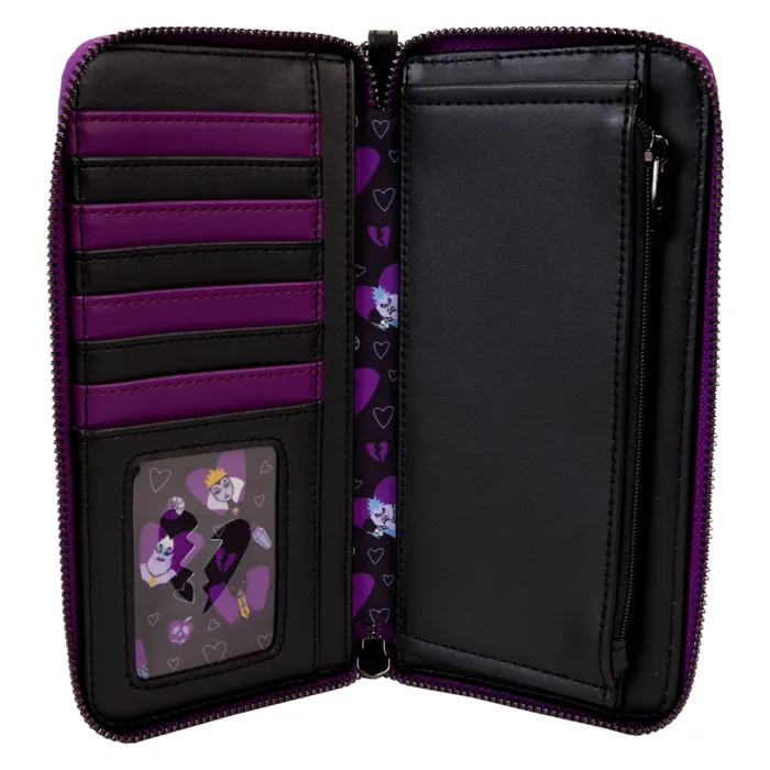 Disney Villains Curse Your Hearts Zip Around Wristlet Wallet Unisex Loungefly Bags and Wallets Disney Villains Curse Your Hearts Zip Around Wristlet Wallet Unisex Loungefly Bags and Wallets