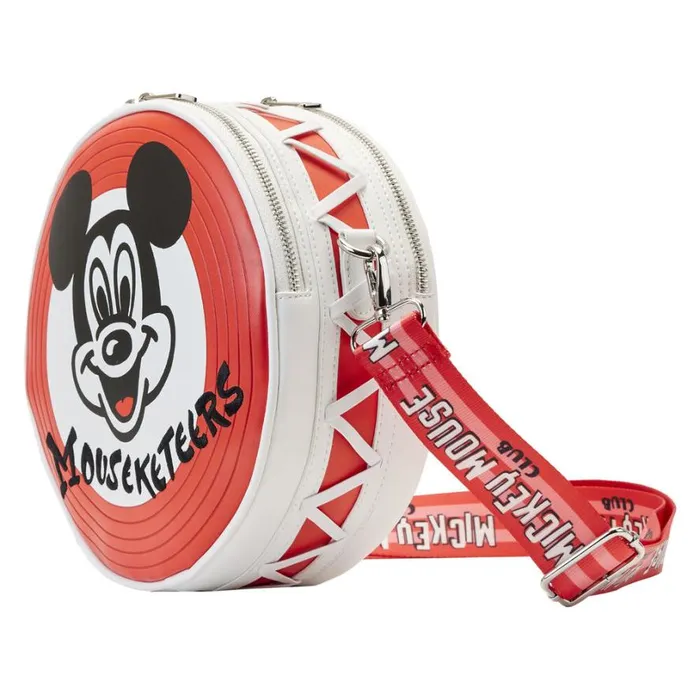 Disney100 Mickey Mouseketeers Crossbody Bag With Ear Holder Unisex Loungefly Crossbody Bags
