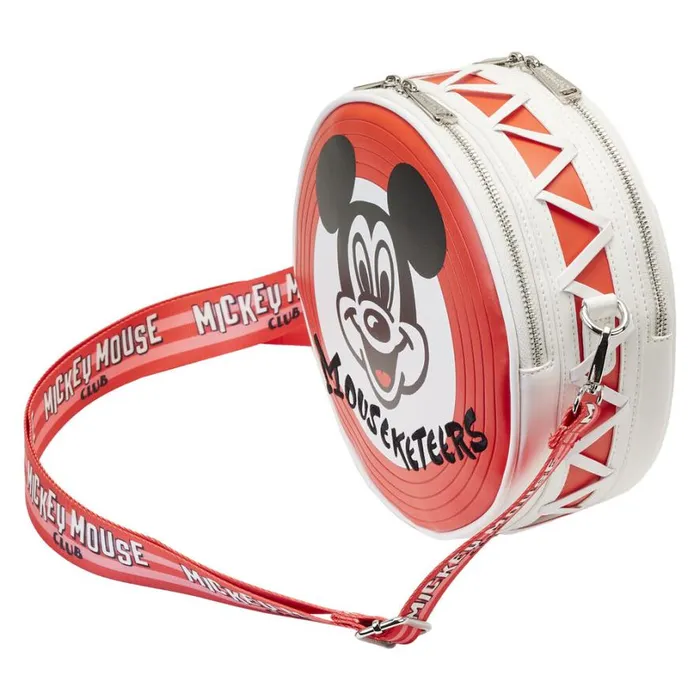 Disney100 Mickey Mouseketeers Crossbody Bag With Ear Holder Unisex Loungefly Crossbody Bags