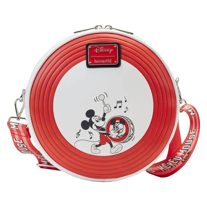 Disney100 Mickey Mouseketeers Crossbody Bag With Ear Holder Unisex Loungefly Crossbody Bags