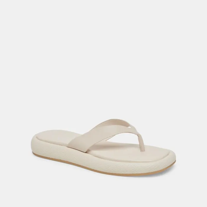 Dolce Vita Adin Sandals Ivory Leather Women Sandals