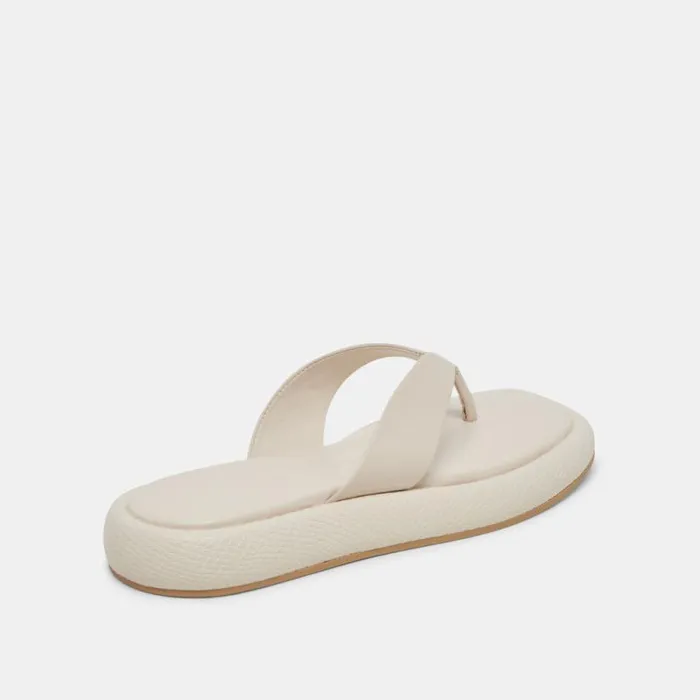 Dolce Vita Adin Sandals Ivory Leather Women Sandals