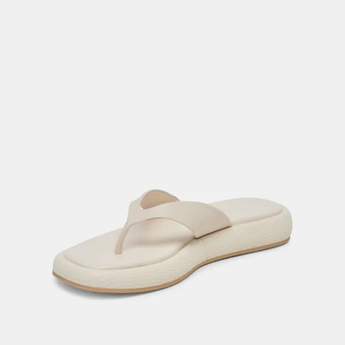 Dolce Vita Adin Sandals Ivory Leather Women Sandals