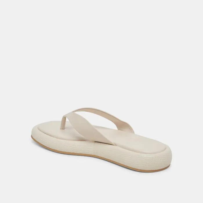 Dolce Vita Adin Sandals Ivory Leather Women Sandals