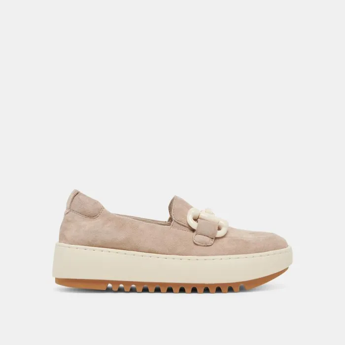 Dolce Vita Andres Sneakers Taupe Suede Women Sneakers