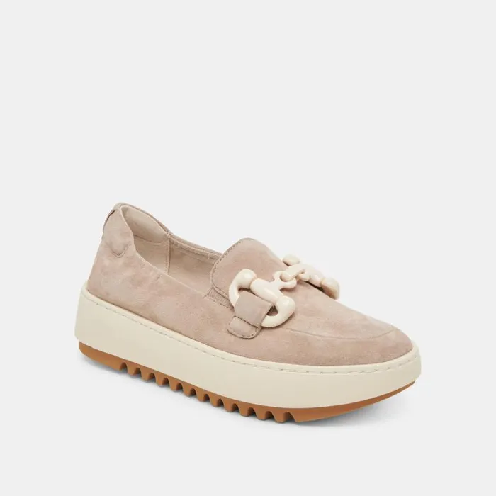 Dolce Vita Andres Sneakers Taupe Suede Women Sneakers