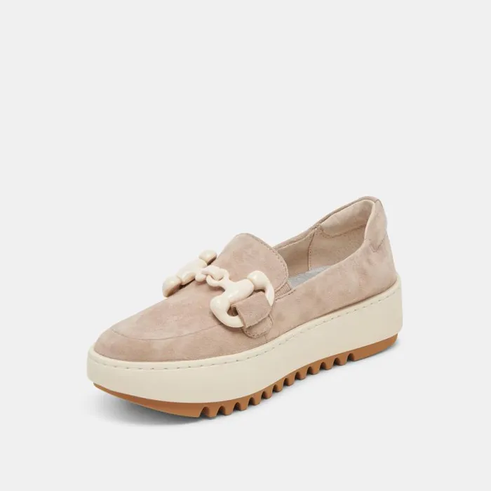 Dolce Vita Andres Sneakers Taupe Suede Women Sneakers