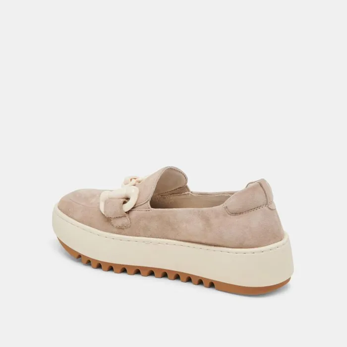 Dolce Vita Andres Sneakers Taupe Suede Women Sneakers