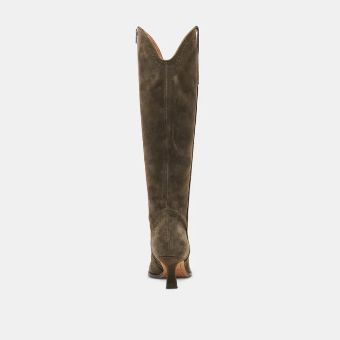 Dolce Vita Ariana Boots Army Suede Women Boots and Booties
