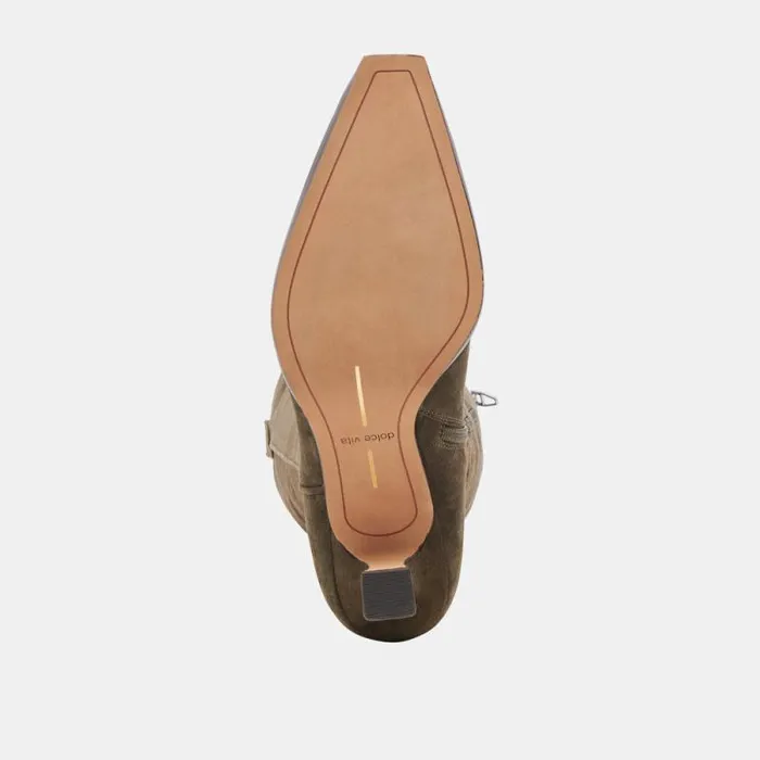 Dolce Vita Ariana Boots Army Suede Women Boots and Booties