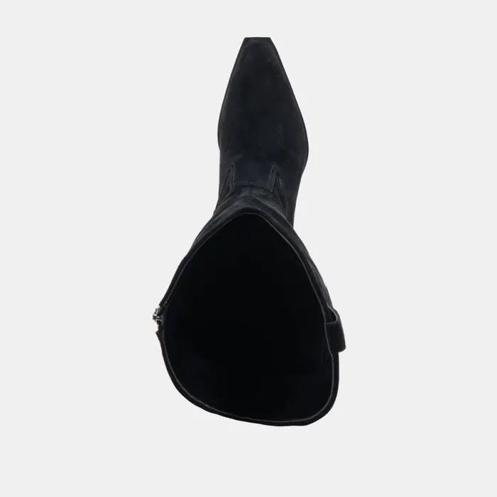 Dolce Vita Ariana Boots Onyx Suede Women Boots and Booties