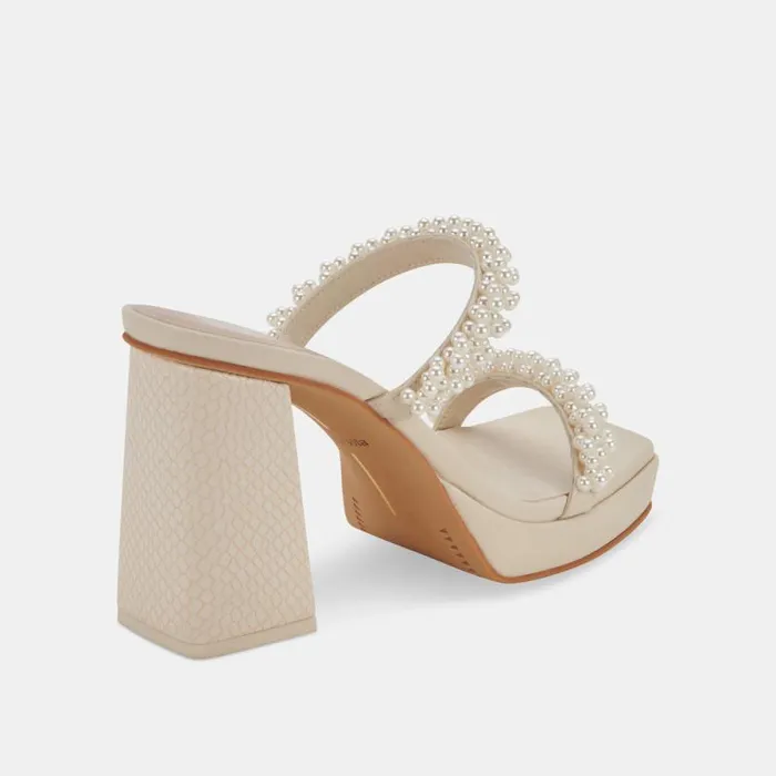 Dolce Vita Ariele Heels Vanilla Pearls Women Sandals