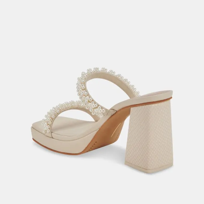 Dolce Vita Ariele Heels Vanilla Pearls Women Sandals