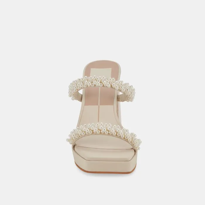 Dolce Vita Ariele Heels Vanilla Pearls Women Sandals