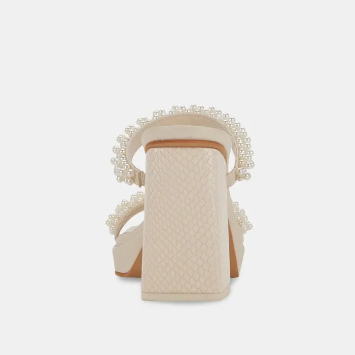 Dolce Vita Ariele Heels Vanilla Pearls Women Sandals