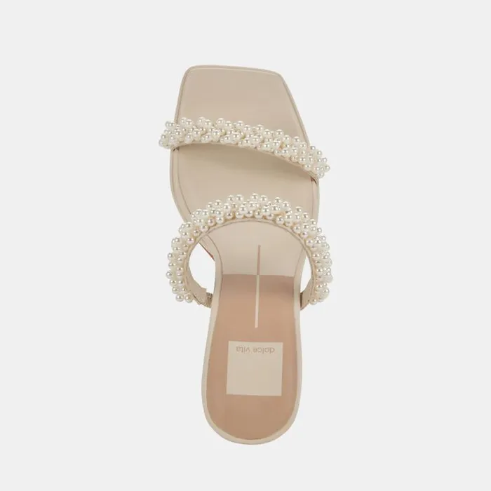 Dolce Vita Ariele Heels Vanilla Pearls Women Sandals